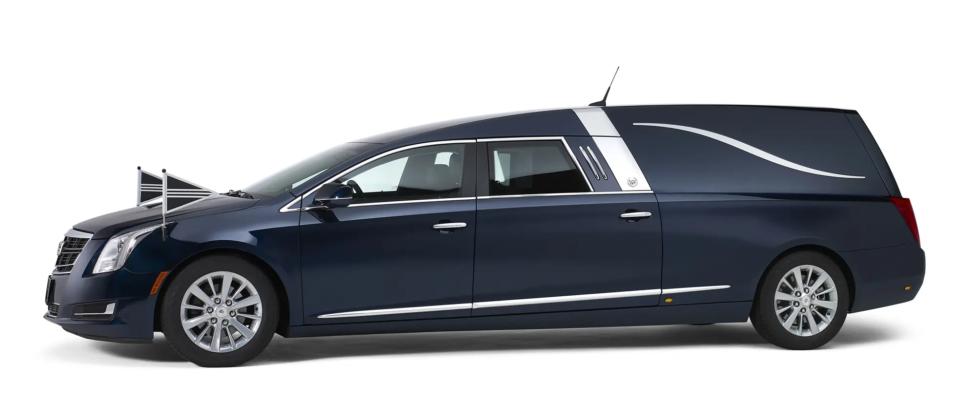 blauwe cadillac xts landaulet rouw staatsievervoer